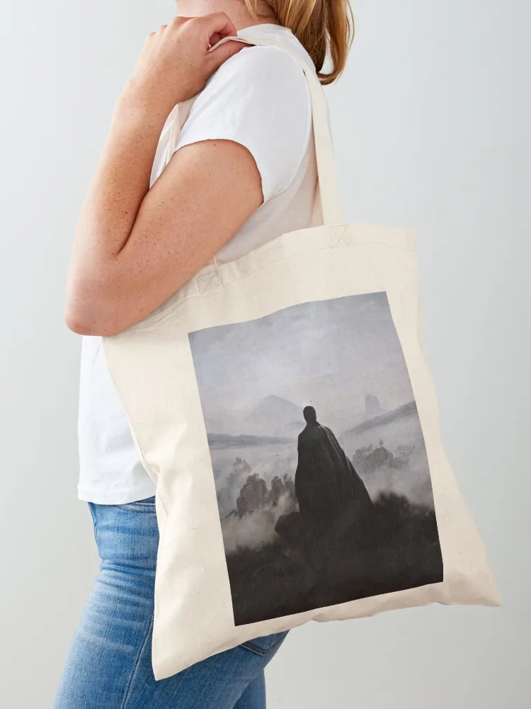 The Darkling above the sea of fog Tote Bag tote men canvas bags men's Canvas