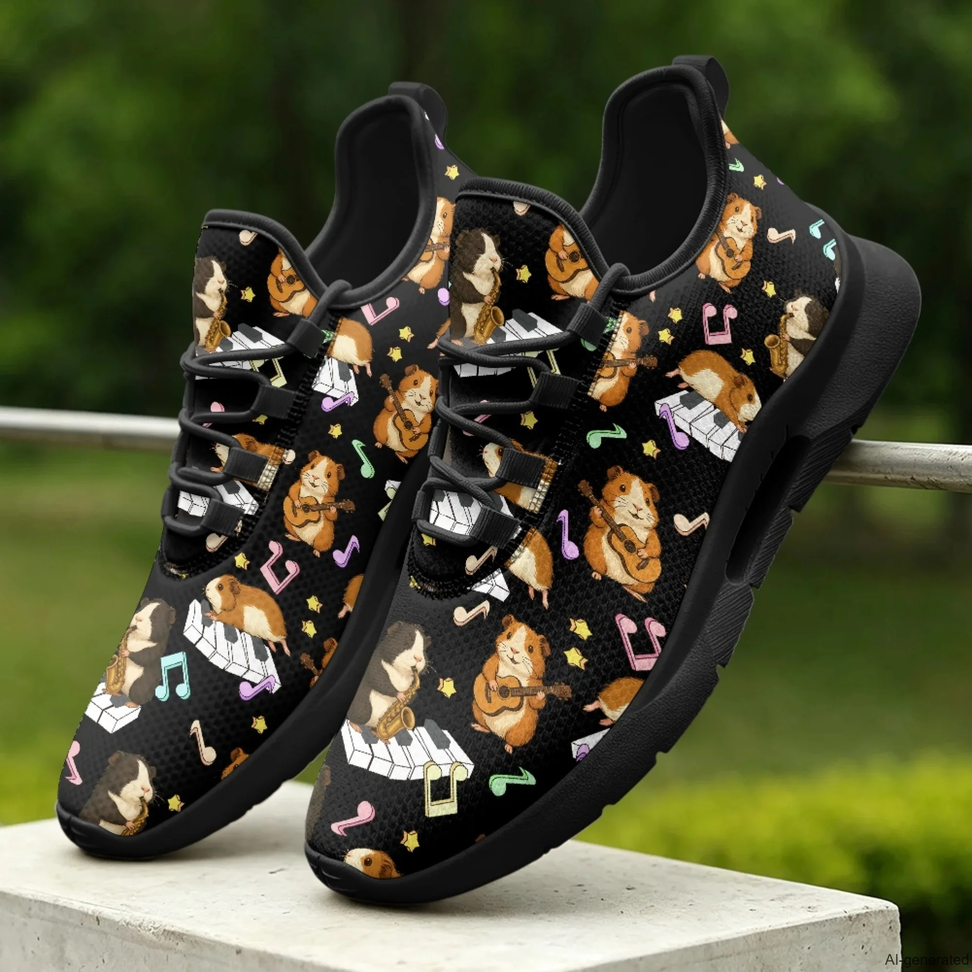 XIXIRIMIDO Tenis Feminino Lace-up Casual Shoes Nurse Sneakers Man Shoes Women's Sneakers and Casual Shoes Guinea Pig Print 35-48