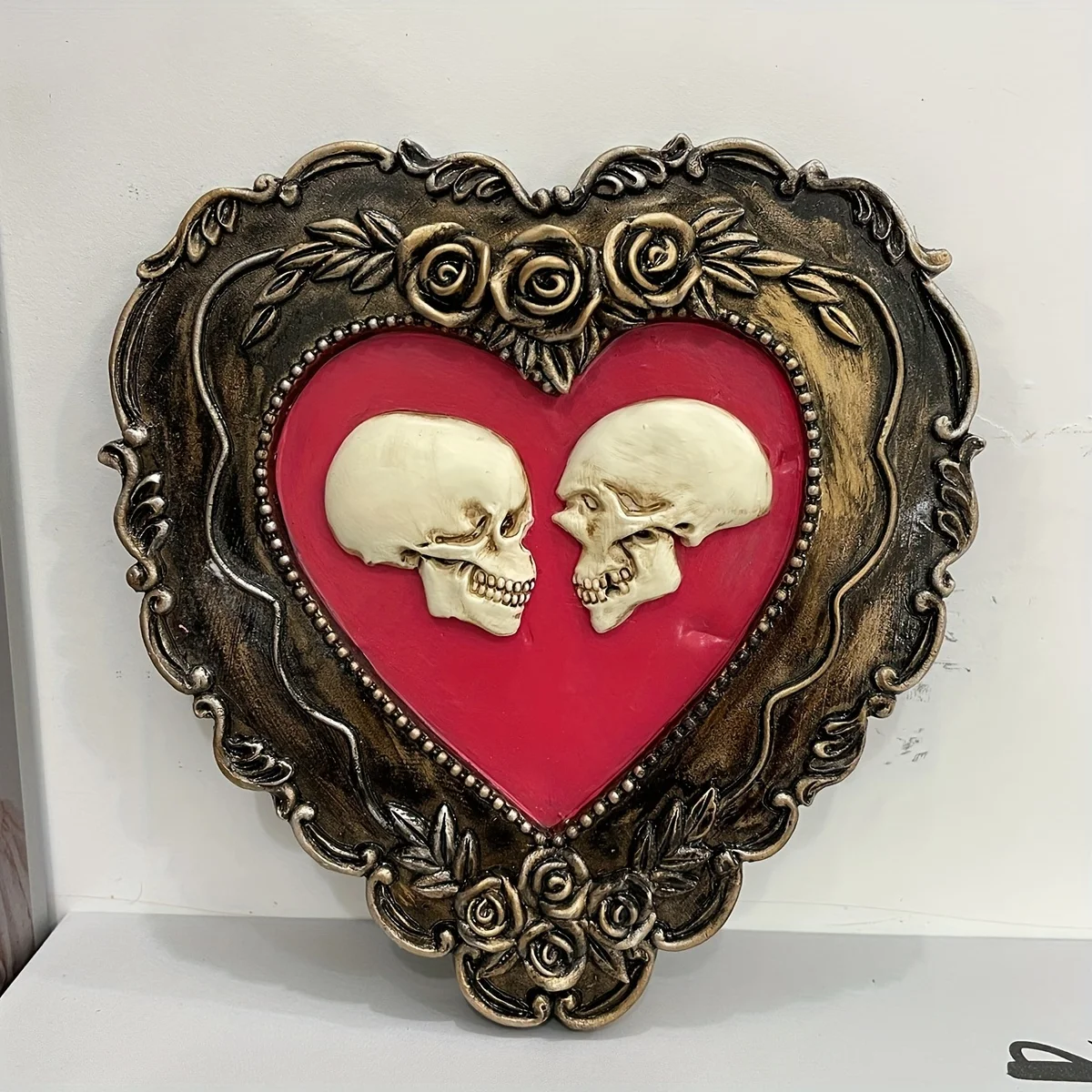 Love Skull Statue for Wedding Party Decoration