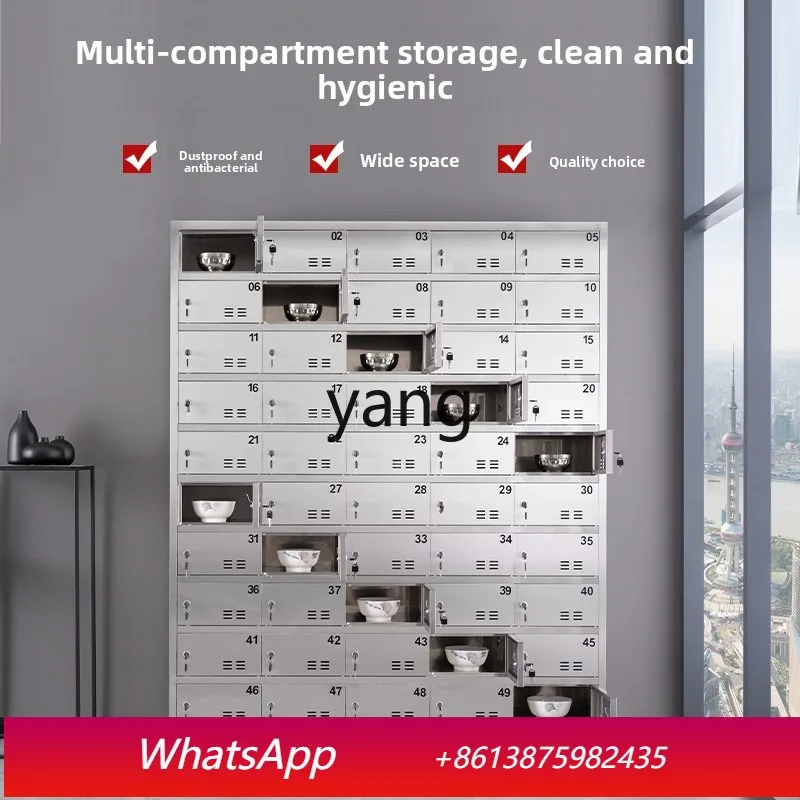 LHM  stainless steel cupboard multi-door with lock storage tableware storage cabinet multi-door