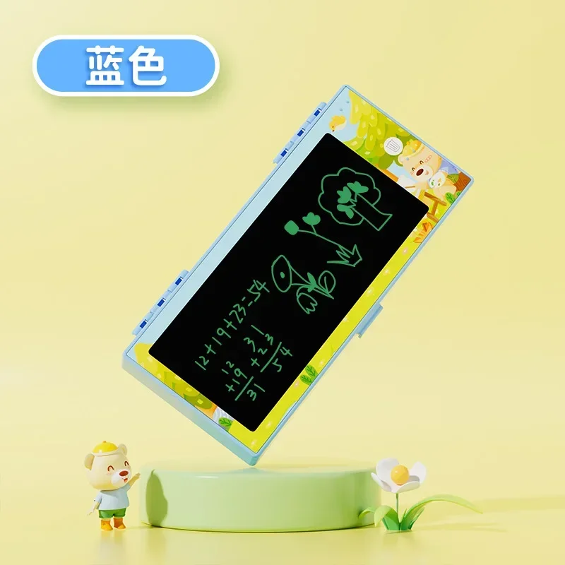 Handwritten Stationery Box DIY Primary School Waterproof Anti Drop Cartoon Creative Pencil Case Multifunctional Large Capacity