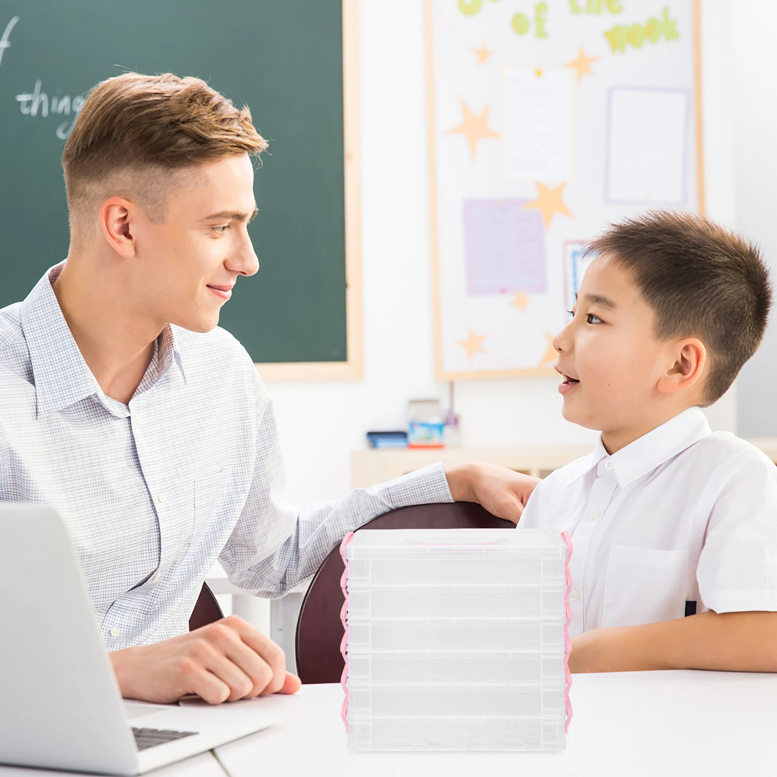 Pinsel Lagerung Box Multifunktionale Bleistift Organizer Halter Zeichnung Fall Kreide Container Tragbare Kunststoff Kind