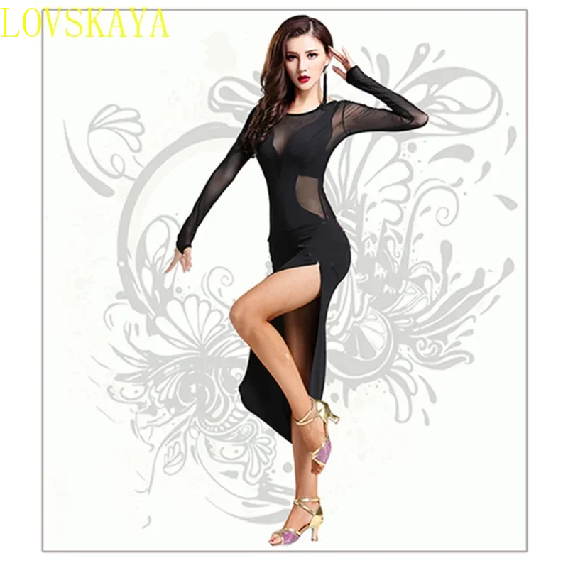 2024 New Latin Salsa Tango Dance Hall Ball Dress Dancer Tassels Clothing Adult Performance Clothing