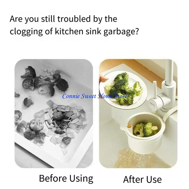 

LXAF Space Saving Sink Drain Basket Easy to clean Small Designs Sink Strainer for Kitchens Sink Prevents Scraps Clogging