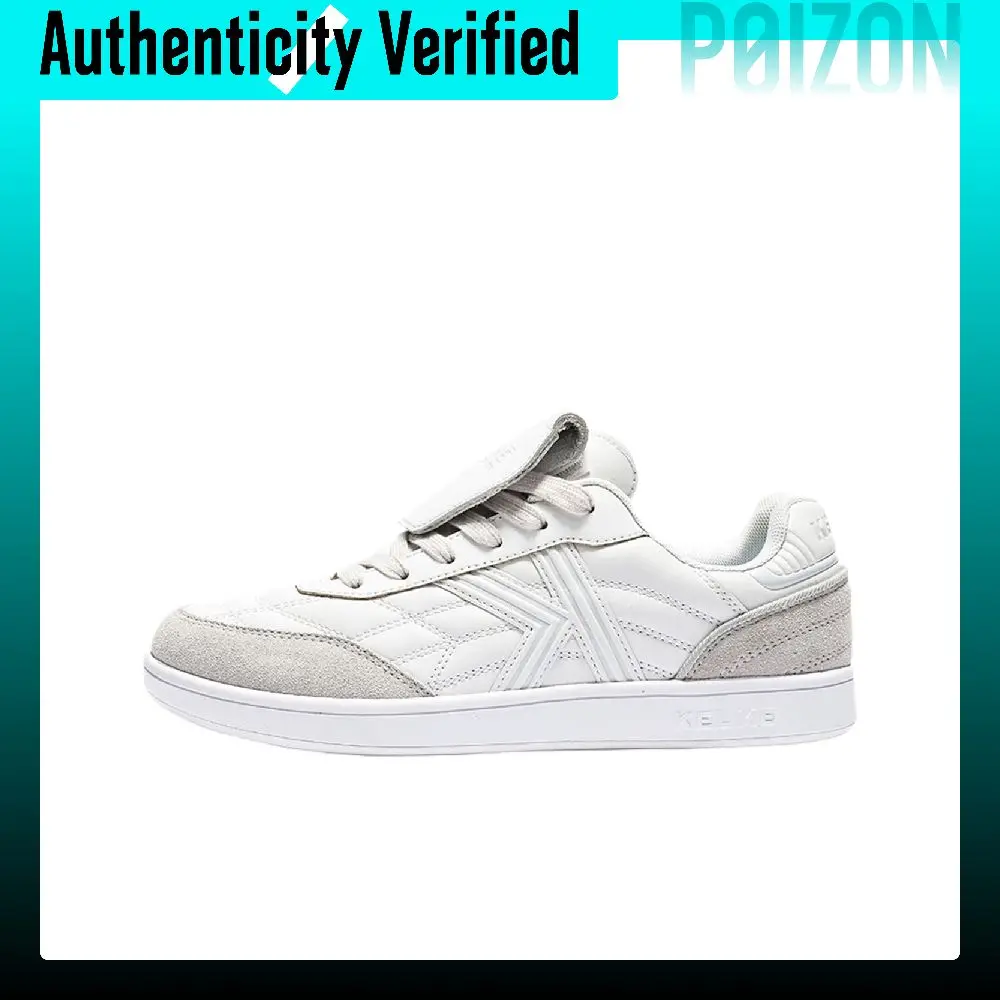 KELME Slip Resistant Abrasion Resistant Slip Resistant Abrasion Resistant Low top Skateboard Shoes Men's White Gray 6447XX1678-