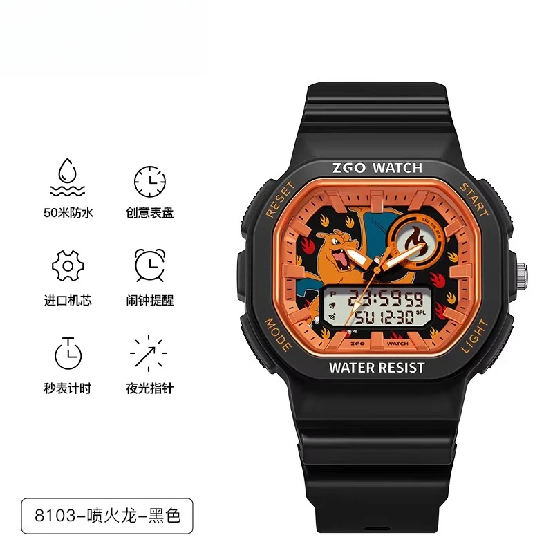 Potdemiel montre de sport Paok É Mon Kawaii montre mignon étudiant Pikachu montre électronique exquis cadeau de vacances pour enfants