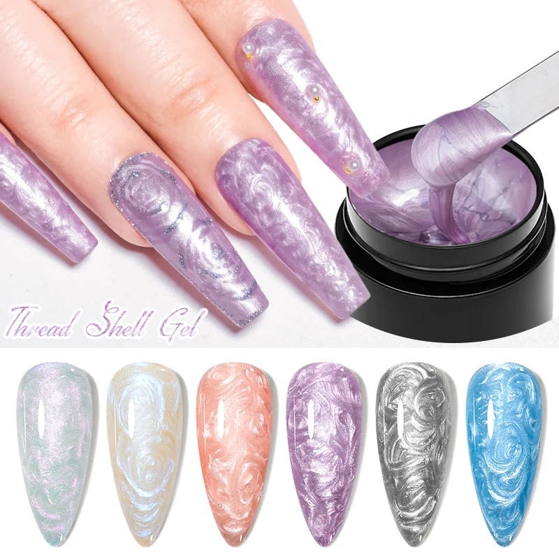 CONHEÇA ACROSS-Esmalte de Gel para Unhas, Pérola Roxa, Semi Permanente, Embeber Off, LED UV, Manicure Art, 5ml