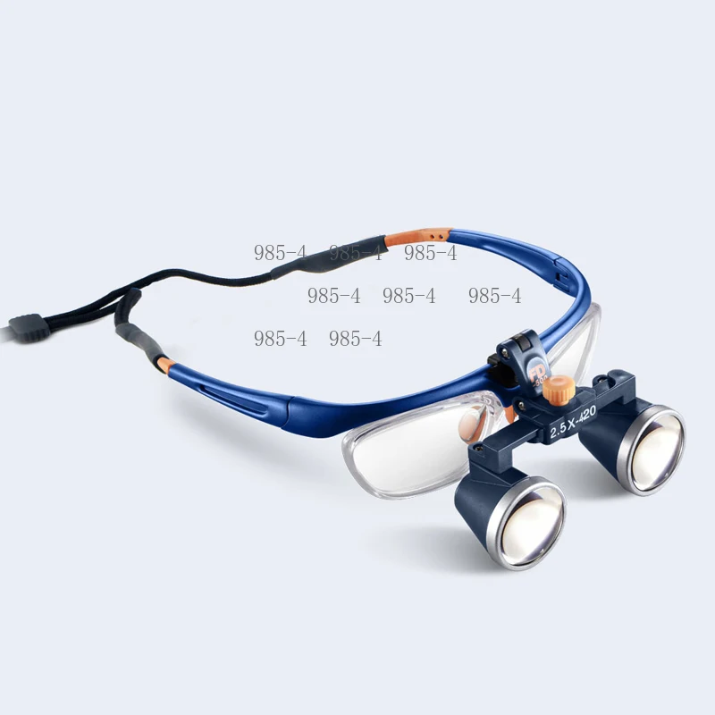 2.5X/3.5X Two-way Screw Thread Galileo Frame Loupe, FD-503G Binocular Magnifier Glasses with 420MM Work Distance