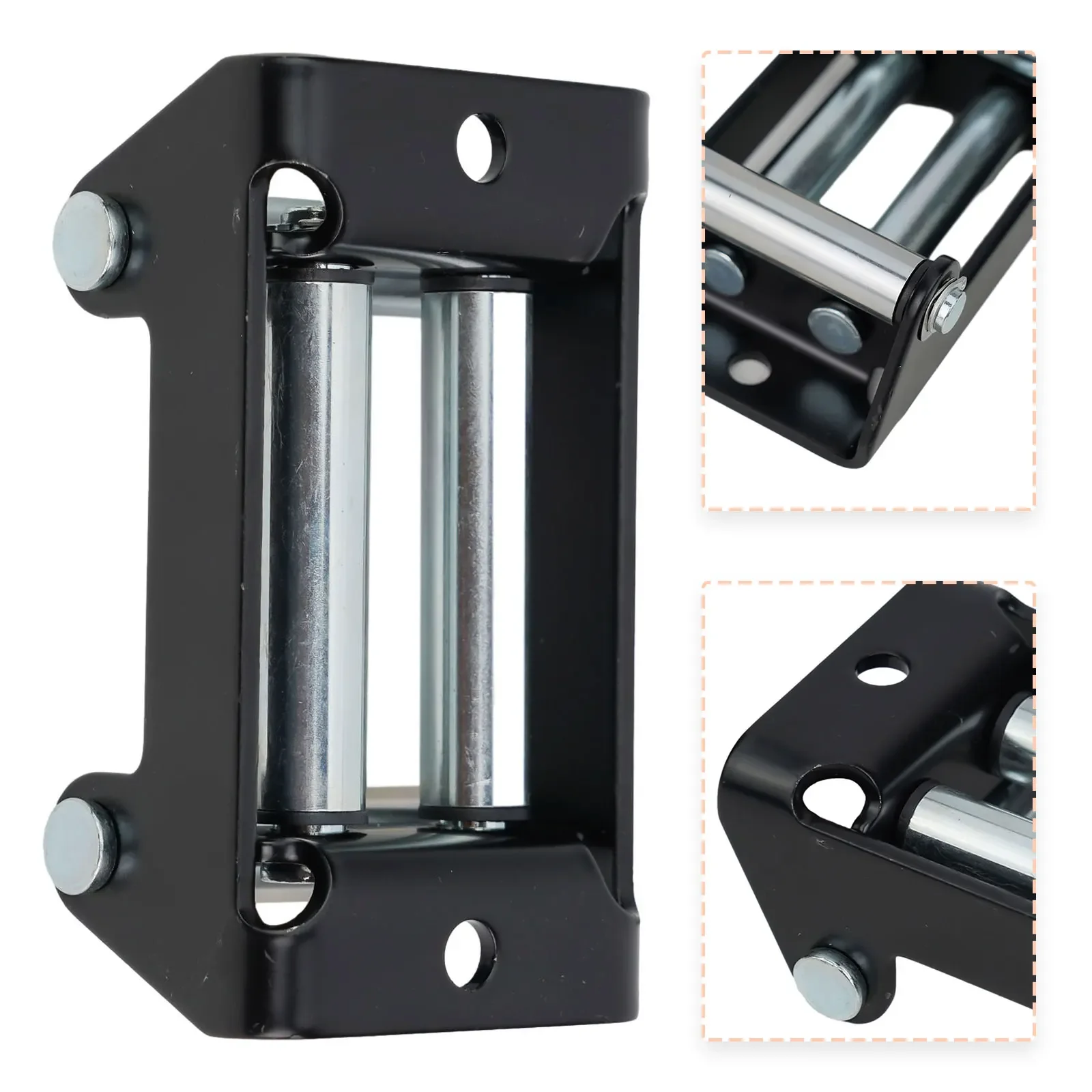 Premium Roller Fairlead for ATV UTV Winches Composite Bushings Smooth at Extreme Angles Ensures Cable Protection