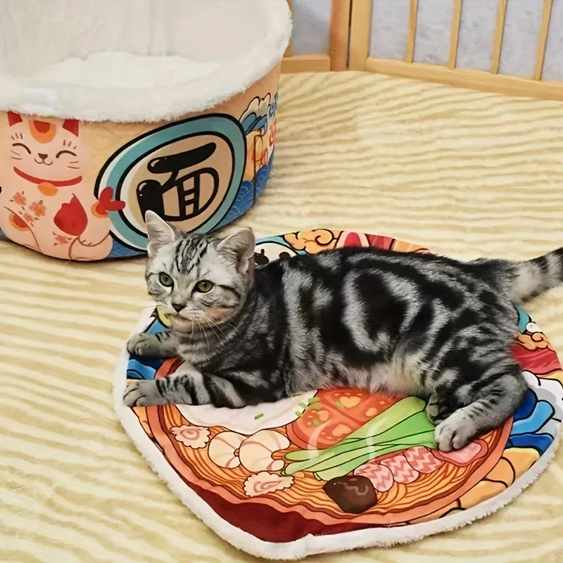 

Pet Dog Cat House Kennel Super Large Instant Noodle Warm Dog Cat Nest Beds Cushion Cup Cozy Nest