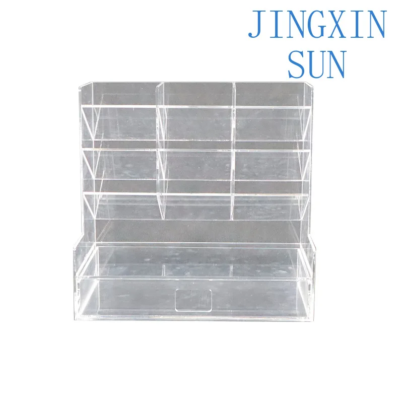 Plexiglass multi-layer shelf marker pen storage rack colored pen stationery finishing box acrylic display rack customization