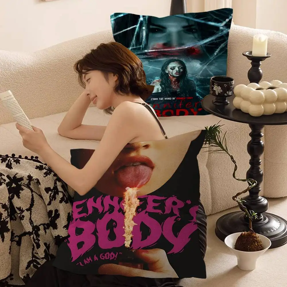 البوب فيلم جنيفر الجسم مكتب وسادة المخدة غطاء وسادة السيارة 45X45CM قطني المخدة أريكة غطاء وسادة