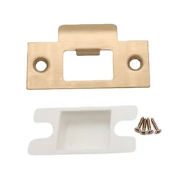 Door Reinforcement Plate With Screws Garage Deadbolt Cover Deadbolt Cover Plate Lock Tongue Buckle Furniture Hardware Accessory