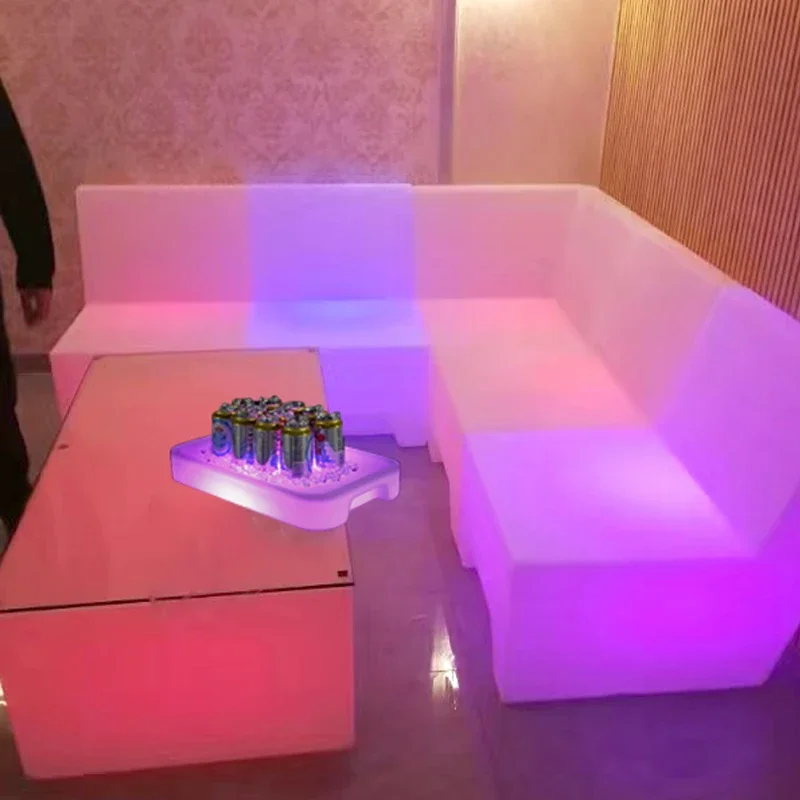 Led Sofa Tea Ktv Bar, , Chair, Outdoor Leisure Card Seat, Bar Table, Combination Lighting Furniture