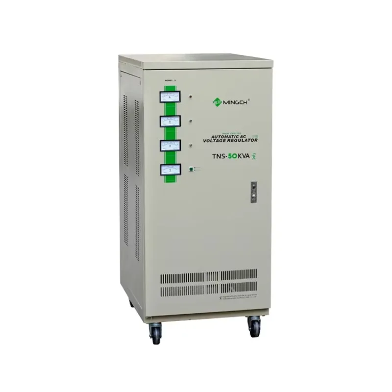 Regulador de voltaje automático serie TNS Estabilizador trifásico 380V 6KVA 9KVA 15 Kva 30kva Estabilizador de voltaje de electricidad