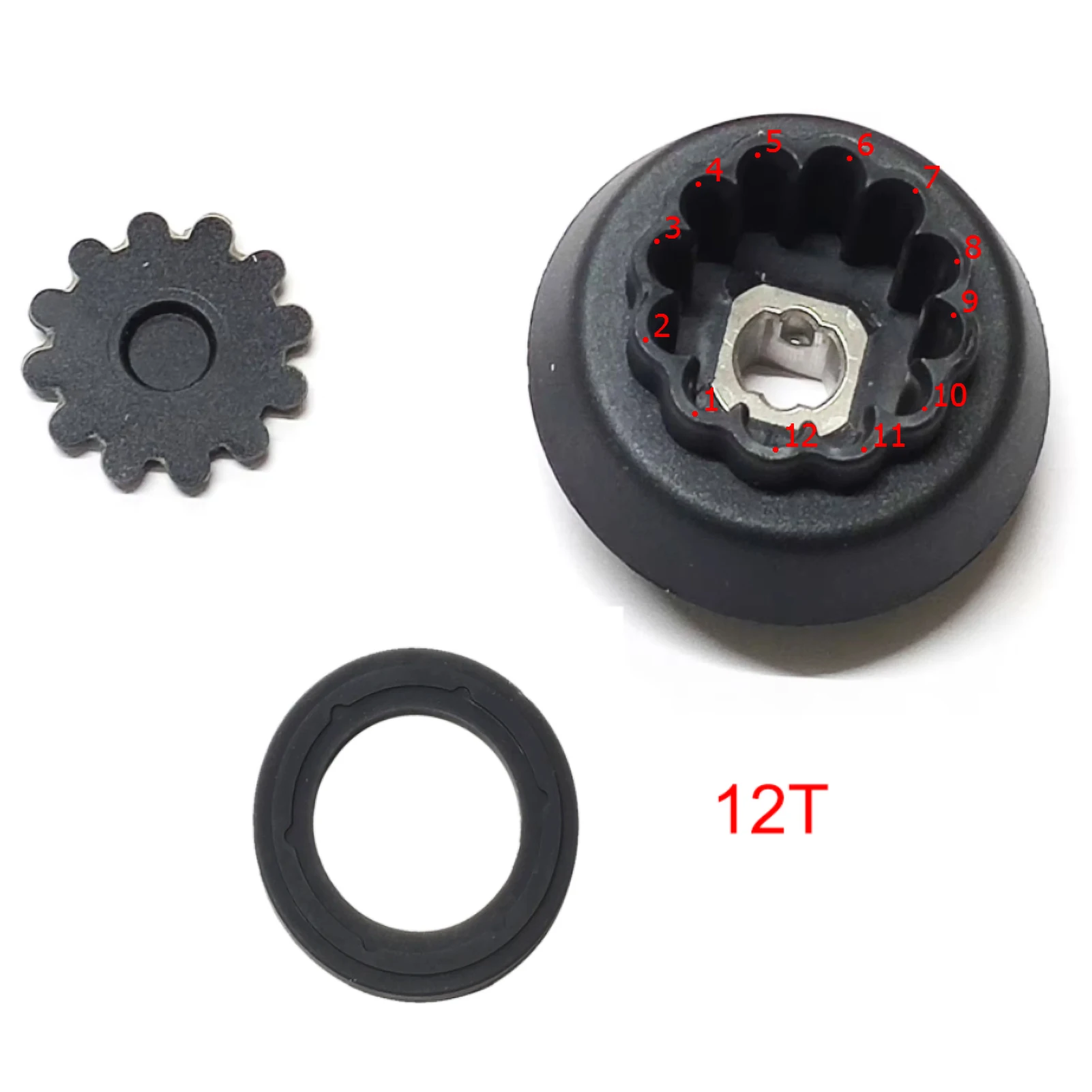 12-Teeth Coupling Guide Connector Replacement Part for Monsieur Cuisine Plus A1/B2