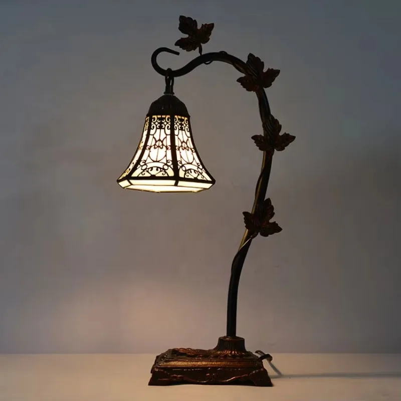 

Long Huijing 6 Inch Home Lighting Tiffany Stained Glass Desk Lamp Classical Style Home Decoration Lamp