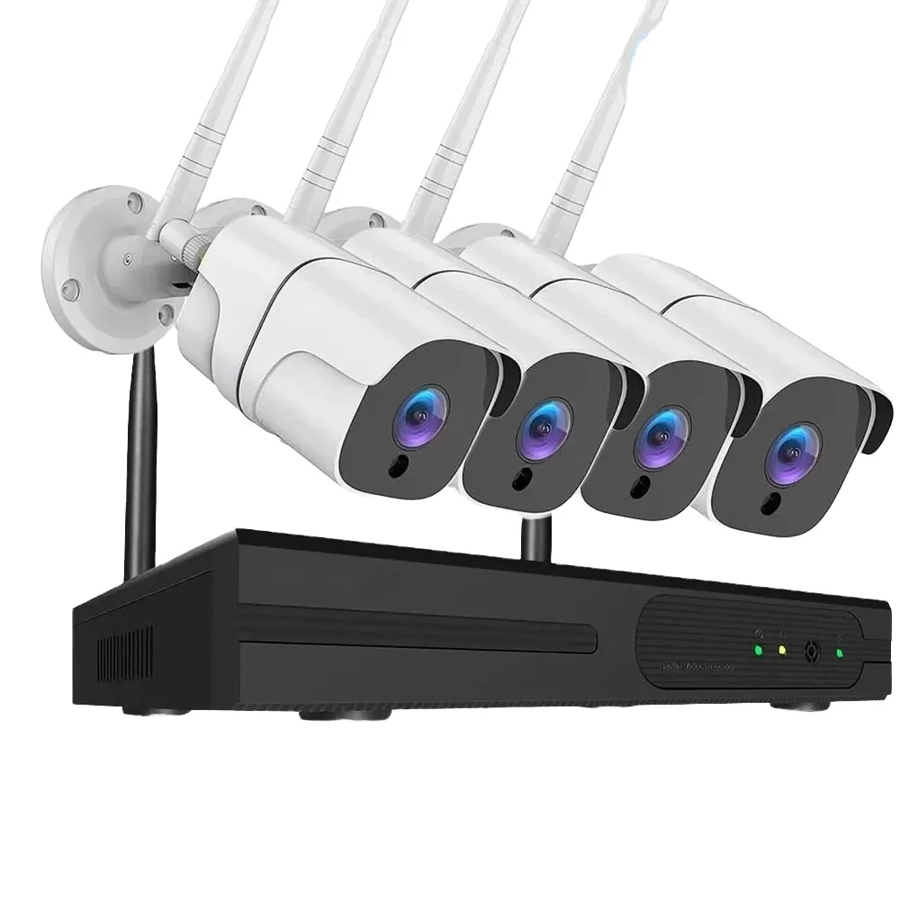 4CH Security 5MP Network Wifi Camera Kit System Surveillance System Wifi Nvr Kit 3MP 4CH Security Wireless Camera Kit