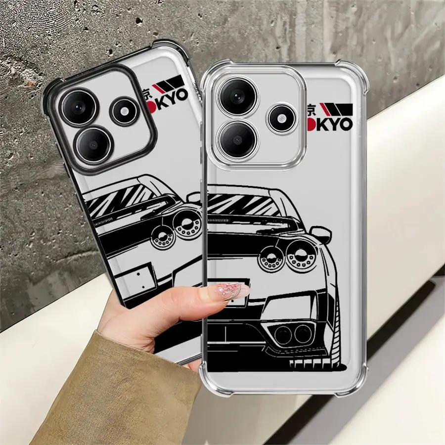 Чехол для телефона Redmi Note 14 Pro Plus 12 9 Pro Note 13 13C 11s K80 11 A3 A5 10 Lite J-D-M Dream Cars