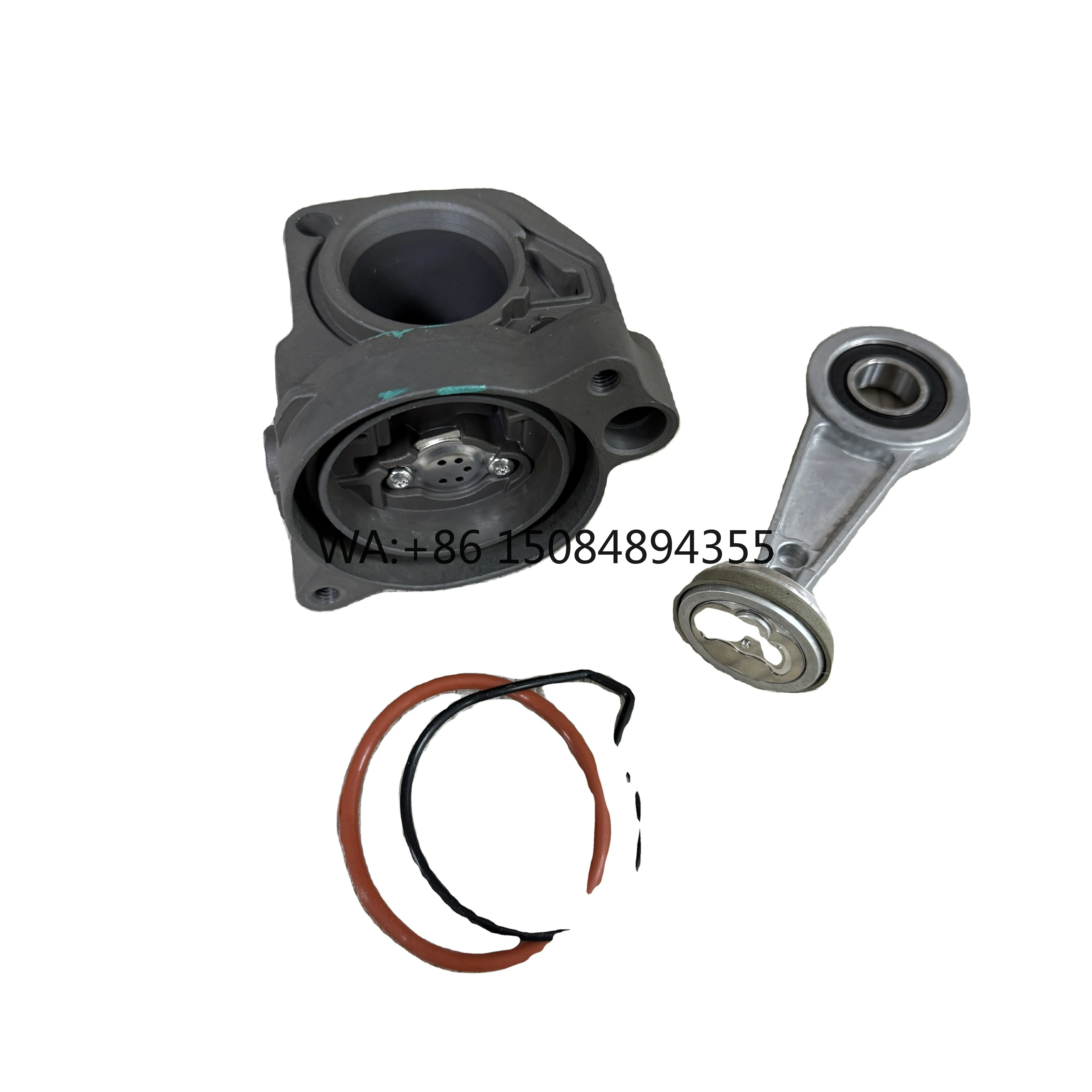 

37206861882 1Set Car Accessories Cylinder+Connecting Rod with Ring for G12 G11 2016 2022 Air Suspension Compressor Part