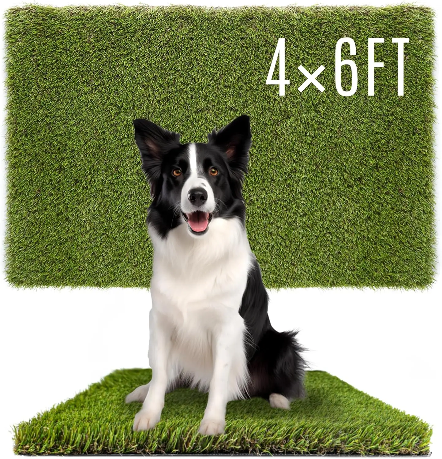 4x6 FT Artificial Grass Pee Pad for Dogs Potty Training Indoor Outdoor Garden Lawn Fake Turf Rug Mat
