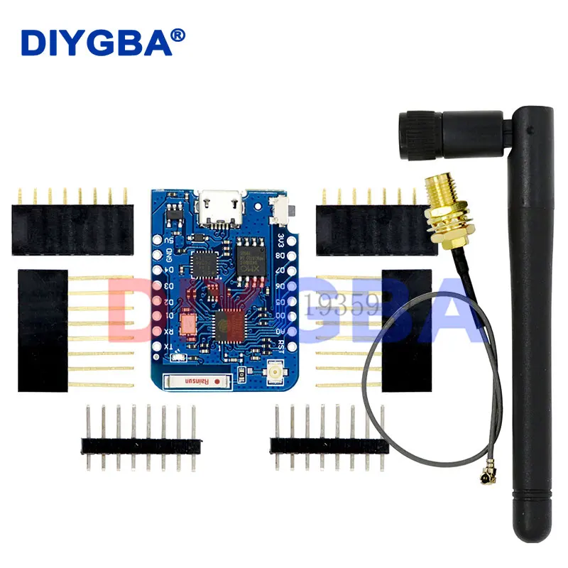 WEMOS D1 Mini Pro 4M 16M Bytes External Antenna Connector NodeMCU Based ESP8266 ESP-8266EX CP2104 WIFI Development Board Micro