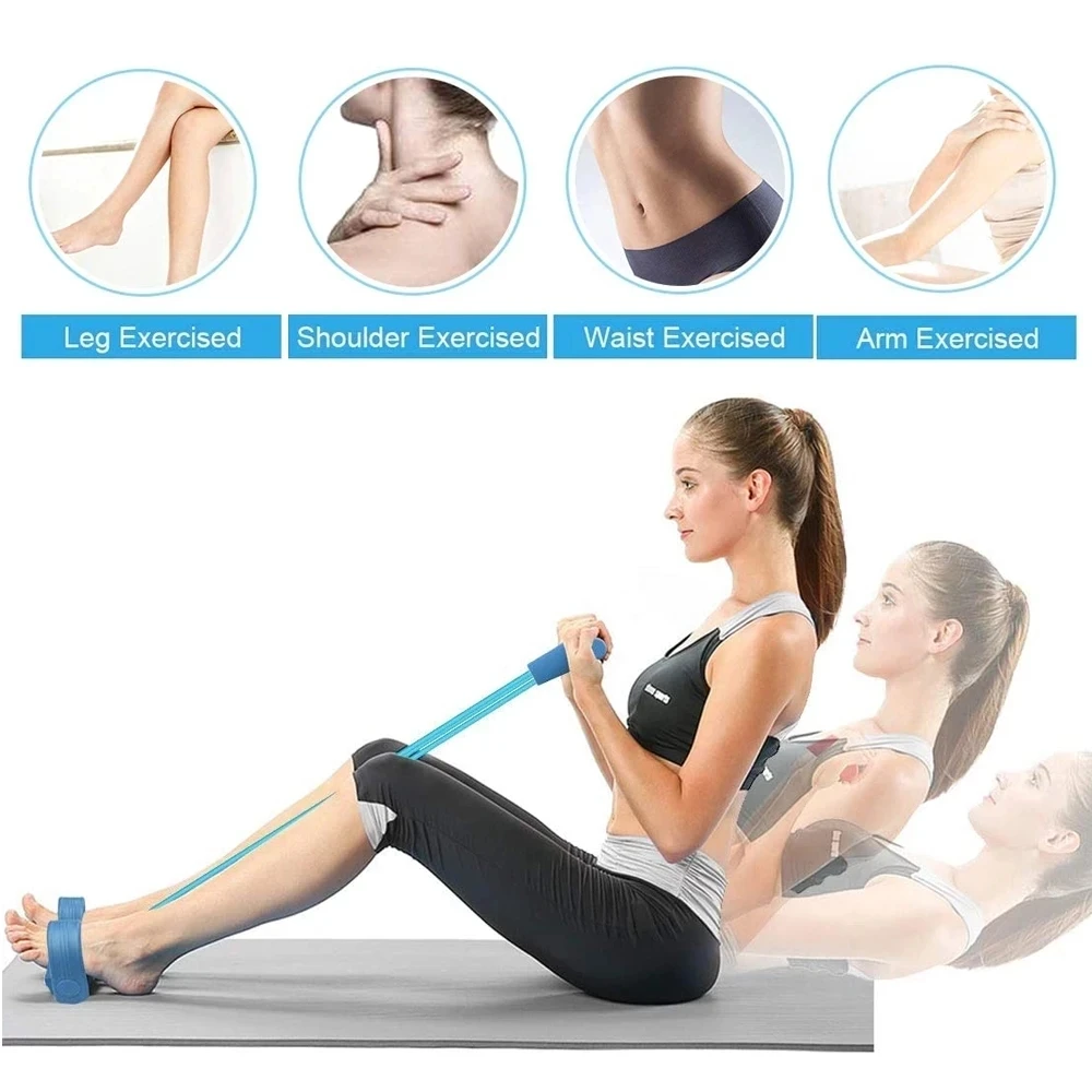 4 Resistance Elastic Pull Rope Training Device Abdominal Resistance Band for Home Gym Sport Exercise Training Fitness Equipment