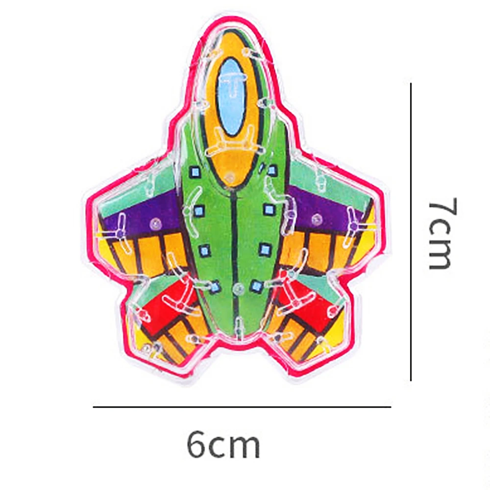 1/10 stücke Kinder Cartoon Ball Labyrinth Puzzle Spielzeug Flugzeug Modellierung Ball Crossing Track Spiel Balance Training Dekompression Spielzeug