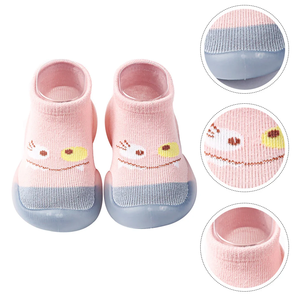 

1Pair Baby Non-Slip Flooring Socks Prewalker Breathable Cotton Infant Home Shoes Anti-Skid Infant Footwear Comfortable Baby
