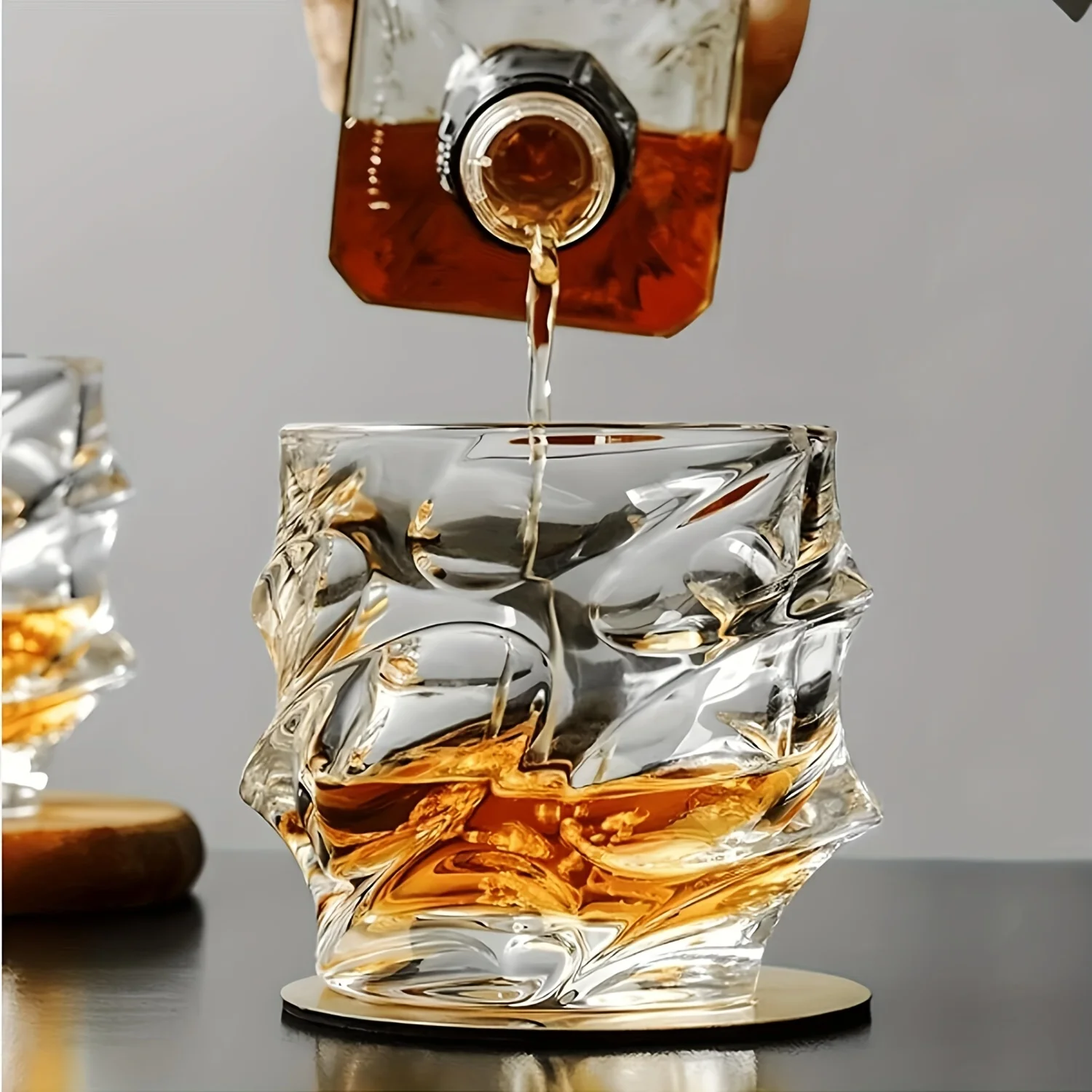 Juego de vasos de whisky en relieve, barra de lujo, caja de regalo KTV, tazas de espíritus clásicas, cristalería de cerveza para el hogar