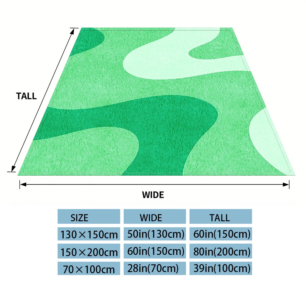 Green Fluid  Flannel Blanket, Ultra-Fine Fiber, All Season Luxurious Fluffy Blanket Suitable For Beds Or Sofas