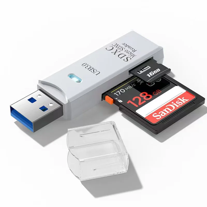 2 in 1 USB2.0/3.0 Card Reader Micro TF SD Card Reader USB Adapter High Speed CardReader TF Memory Card For PC Laptop Accessories