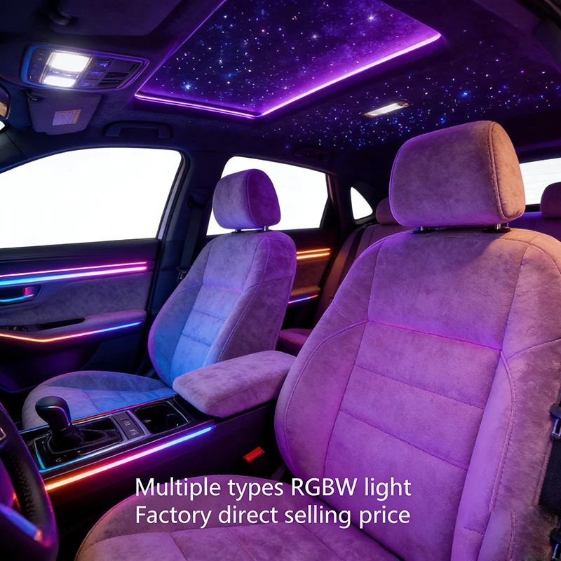 kit Bluetooth APP Smart Control Starry Car LED Light Kid Room Ceiling Bluetooth Twinkle Fiber Star ceiling Optical fiber lamp