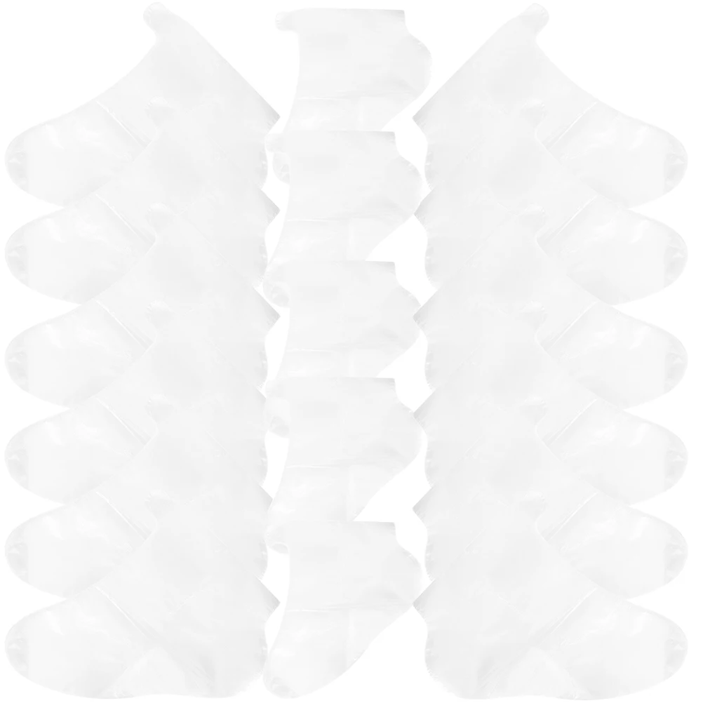 

100pcs Disposable Foot Covers For Skating Clear Transparent Foot Protectors Shoe Fitting Ample Supply Pet Material Universal Fit