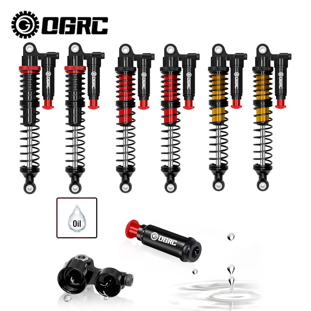 OGRC Aluminum 110mm Shock Absorbers Oil Damper Shocks for Axial SCX10 II III Pro TRX4 TRX6 D90 1/10 RC Crawler Car