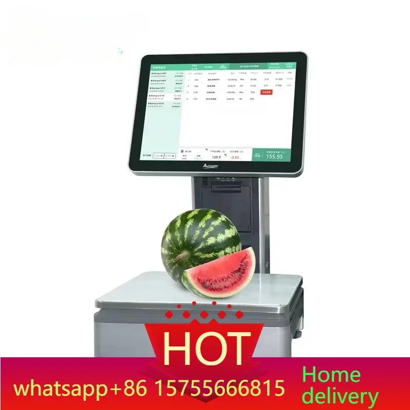 Aluminium Alloy Printer Pos Consumer Electronics Barcode Price Smart Small Measurement Digital Weigh Scale