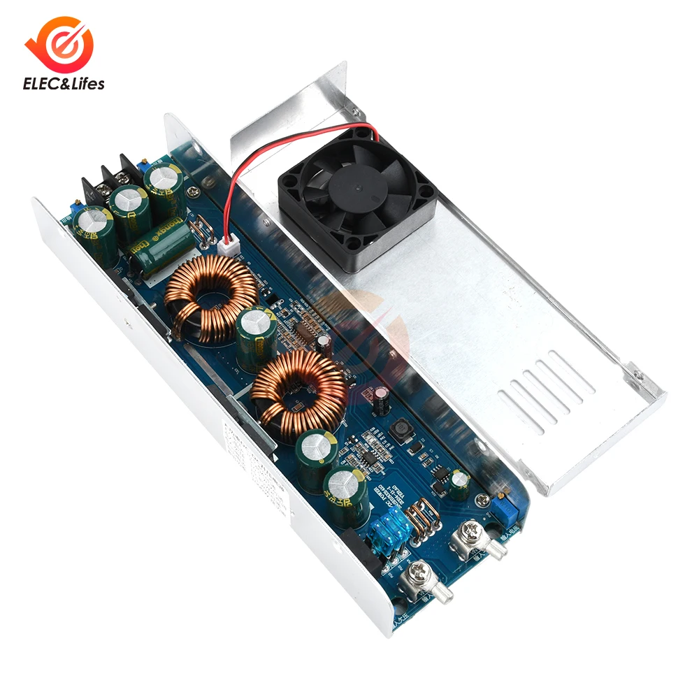 DC to DC 1000W 40A 10.5-75V to 12-85V Module Step-Up Boost Converter Constant Current Power Supply LED Driver Voltage Charger