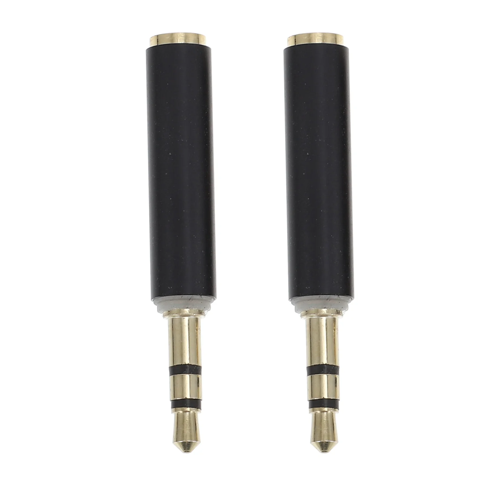 

2 Pcs Microphone Adapter 35MM Conversion Connector Durable Converter Interface Audios Supplies Guitar Headset Corrosion Signal