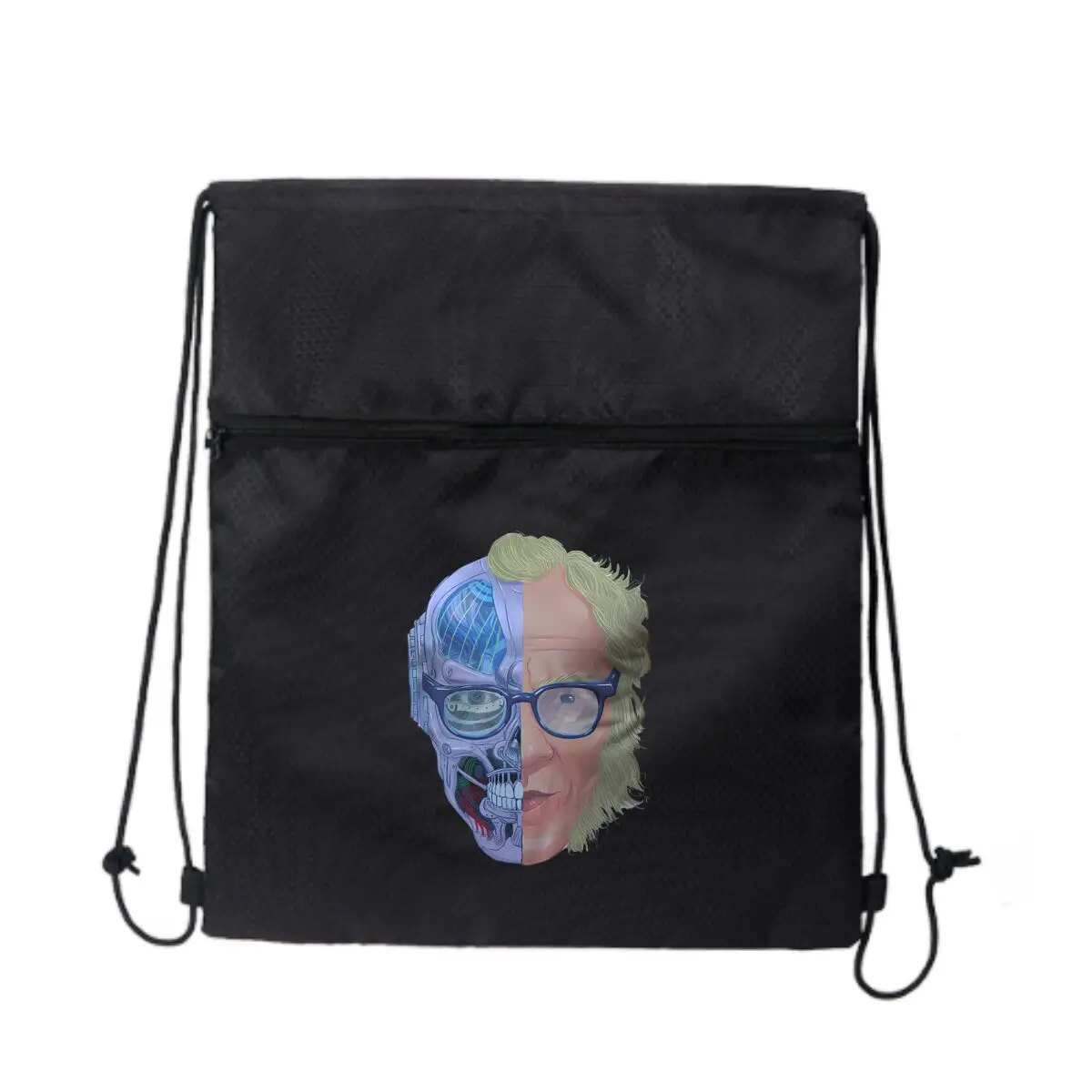 

Cyborg - человеческий гибридный художественный рюкзак на шнурке, унисекс, школьная спортивная сумка для спортзала