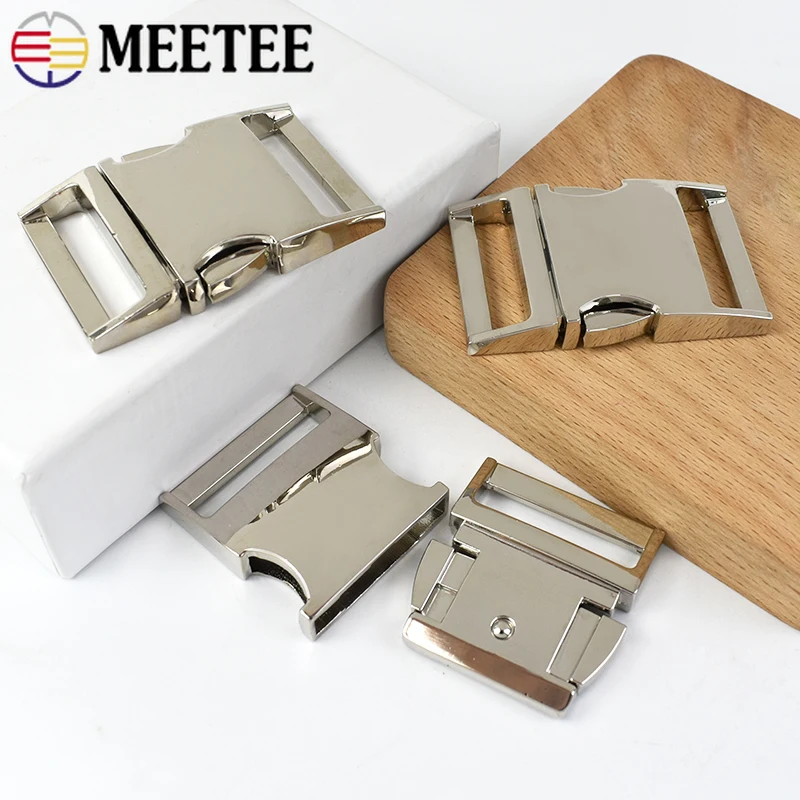 5/10Pcs Metal Side Quick Release Curved Buckles Backpack Strap Clasp Webbing Dog Collar Belt Buckle DIY Hardware Bag Accessories