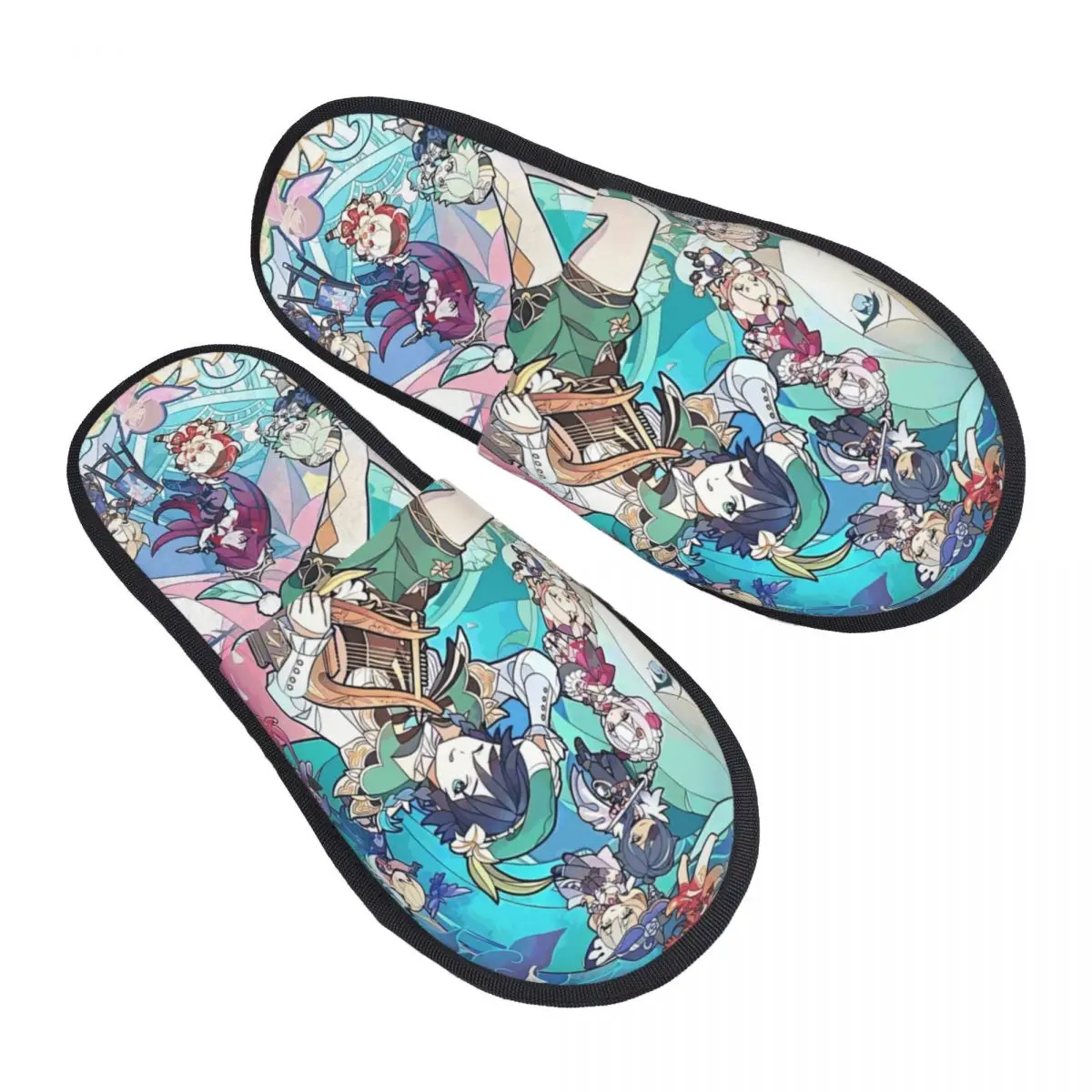 

Custom G-Genshines Game Cartoons Memory Foam Slippers Women Comfy Warm Hot House Slippers