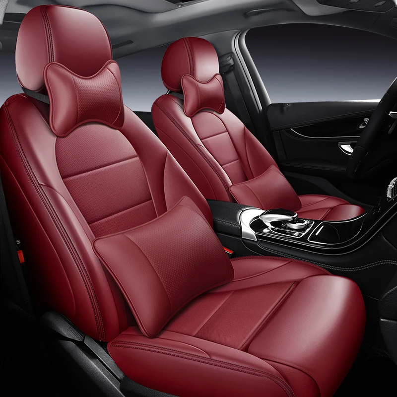 

Customized Full Set of Car Seat Covers, Middle Cowhide Car Protective Cover, Original Car Seat Texture