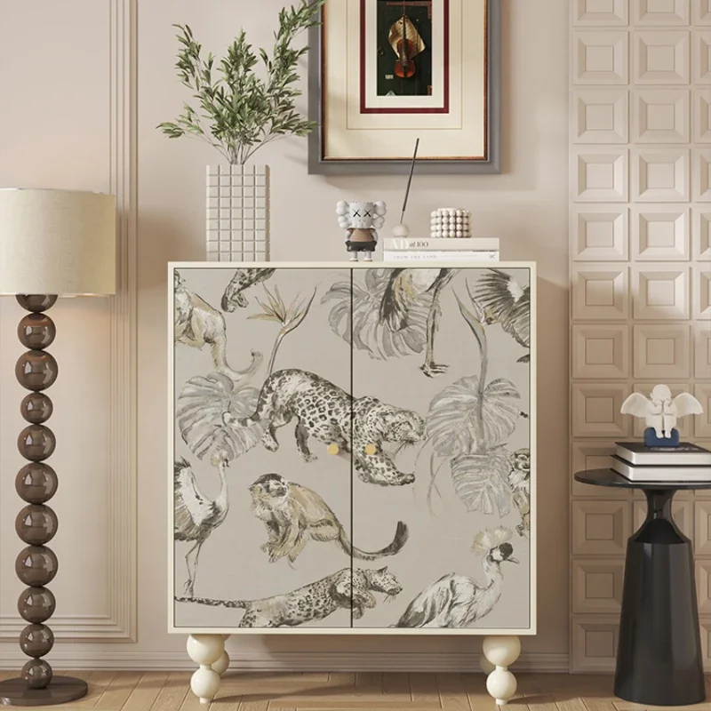 

Entrance Home Integrated Shoe Living Room Wall Locker Household Multi-Functional Storage Side
