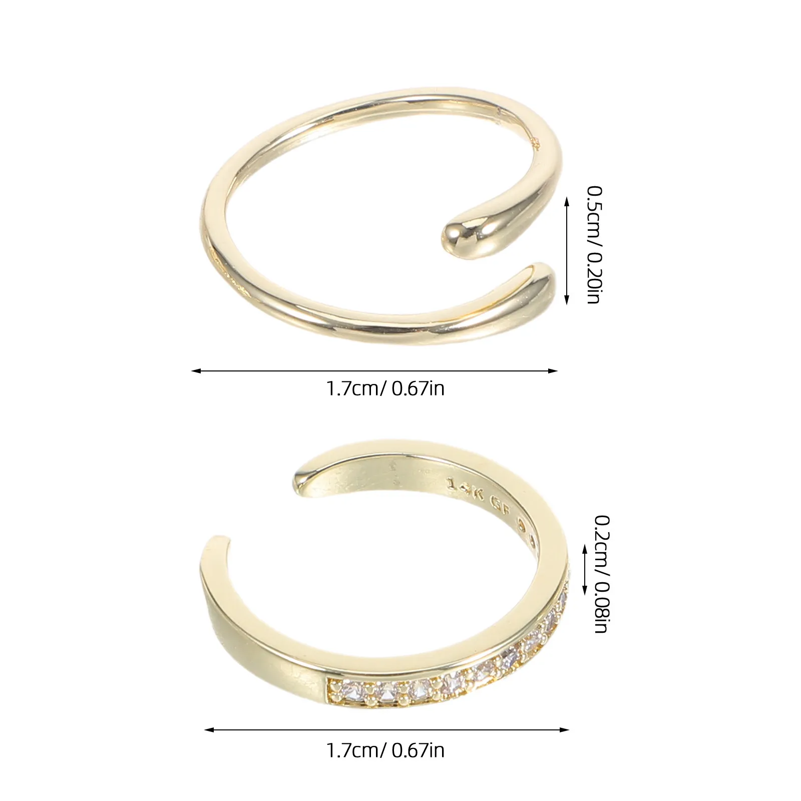 4Pcs Adjustable Toe Rings for Women Open Cuff Design Polished Finish Lightweight Toe Jewelry Set Boho Style