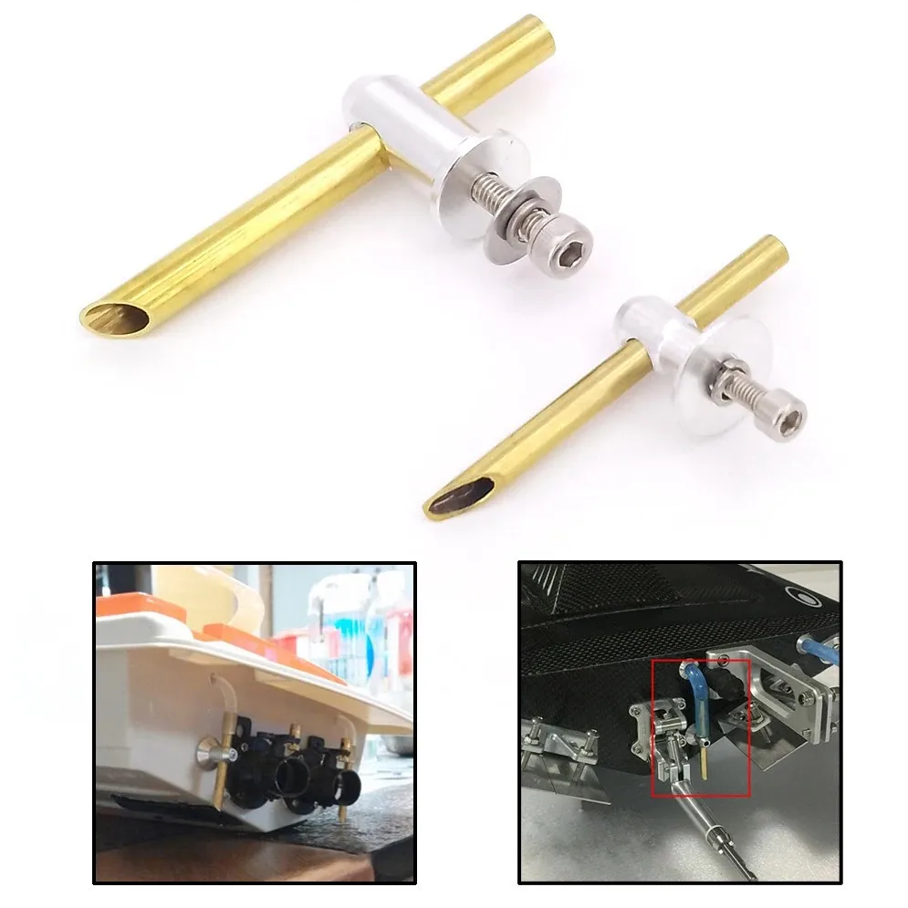 Water Inlet Drain Nozzle Water Cooling Nozzle Faucet Water Nipple  for DIY RC Boat Bottom Wiper
