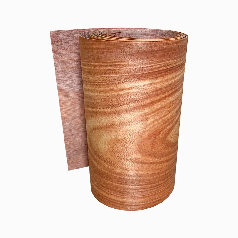 OMUKI Natural Santos Wood Veneer Sheet Outer DIY Renovation Veneers Solid Wood Guitar Audio Furniture Decoration Craft