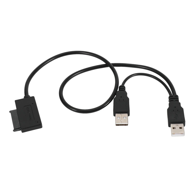 Cable delgado SATA USB 2,0 a 7 + 6 para ordenador portátil, Adaptador convertidor compatible con Windows Xp/7/8/10 Mac OS EM88