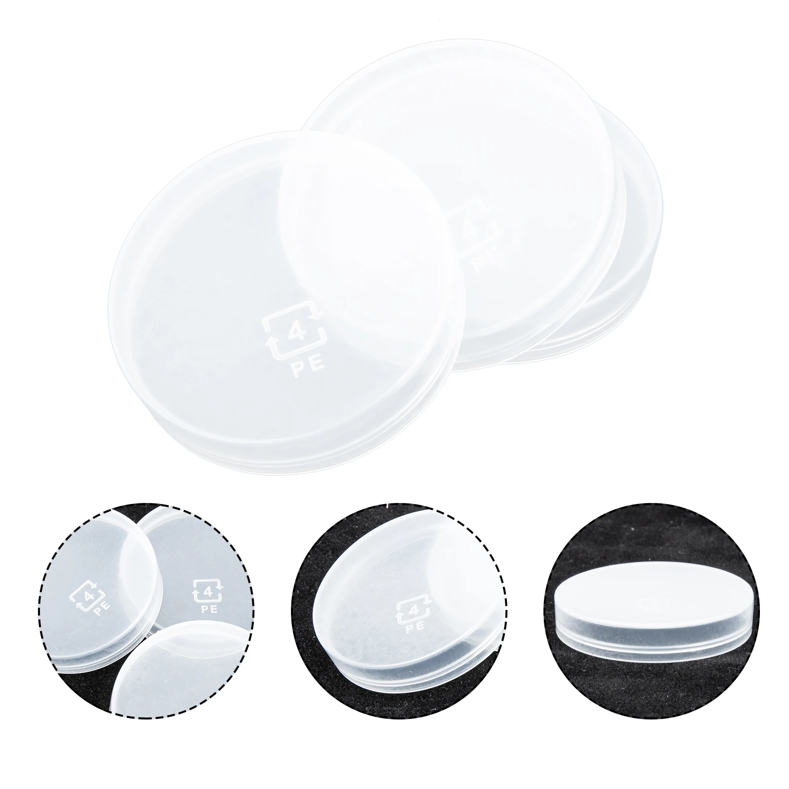 

100pcs Yogurt Bottle Caps 500ml 250ml Reusable Replacement Leak proof Plastic Milk Glass Covers for Kitchen Bar Use