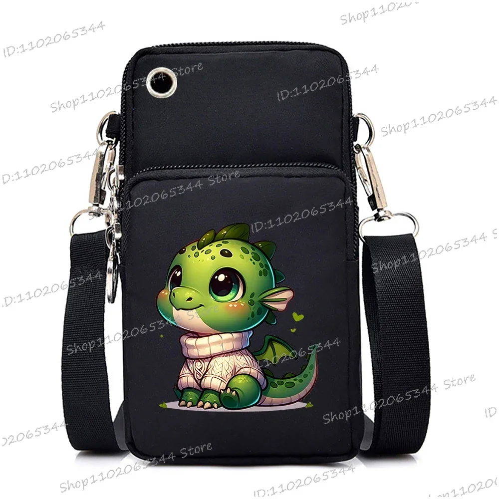 Capybara Bobo Çay Baskı Kadın askılı çanta Asılı Boyun bozuk para cüzdanı Çanta Karikatür Moda Cep Telefonu Çantası Küçük Crossbody Çanta