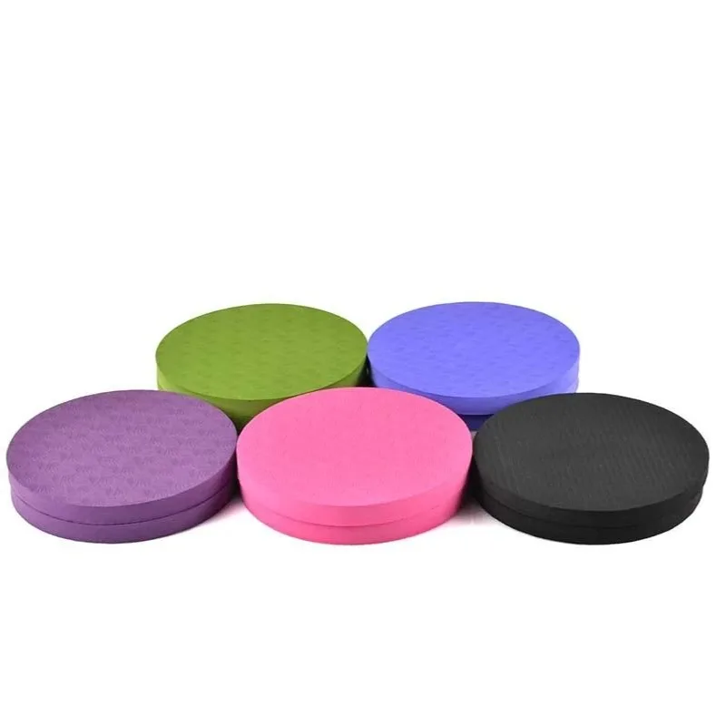 2 Pieces/set of Portable Small Round Knee Pad Yoga Mat Fitness Fitness Mat Plank Gym Disc Protection-Mat Mats Non-slip Training